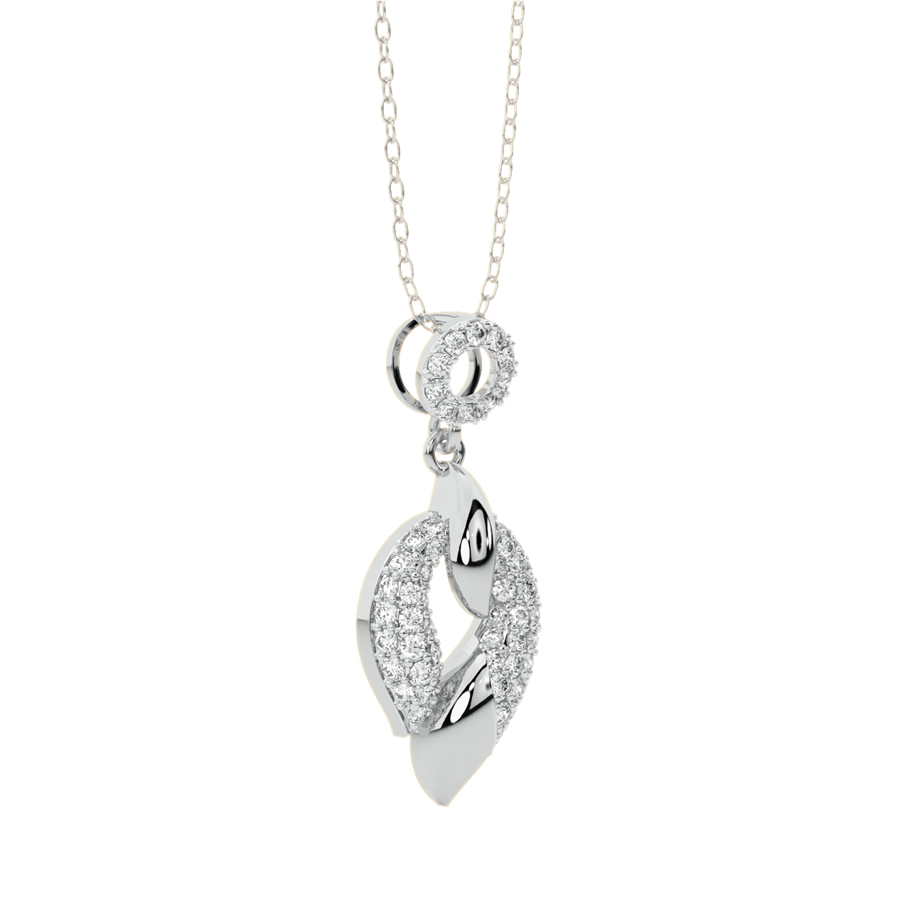 Axel Round Diamond Office Wear Pendant